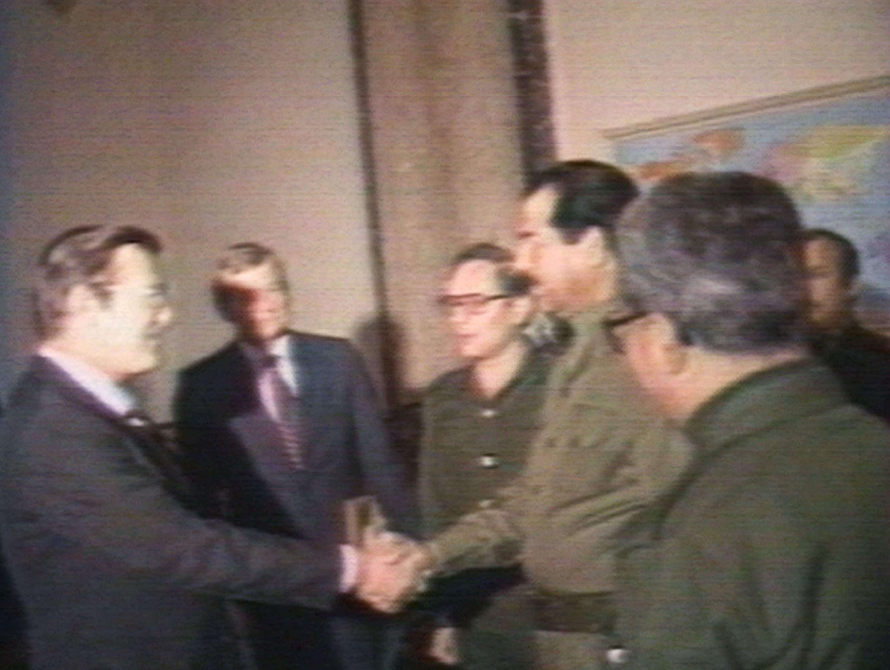 Donald Rumsfeld Meets Saddam Hussein In 1983