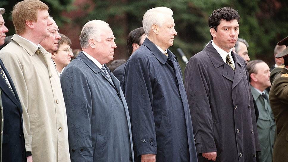 Anatoly-Chubais-Viktor-Chernomyrdin-Boris-Yeltsin-Boris-Nemtsov