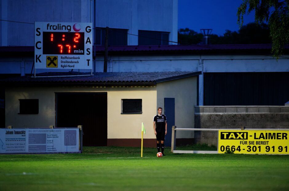 Jozef Sombat corner at 77 minutes