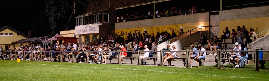 Fans later in the evening: Everyone stayed to the end as 1. it was a tight match. Only a single goal lead, it should have been larger. 2. There was a big party afterwards. Subject: soccer;football;burgenland;kittsee;SC Kittsee;FC Monchof