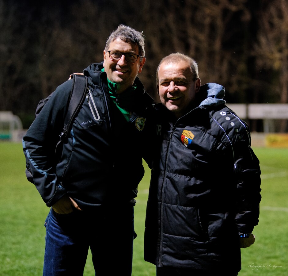 Coaches portrait: Both FC Winden coach Christian Bauer and SC Kittsee coach Manfred Wachter should be very proud of their teams tonight. It was a fast-paced, competitive game where both sides gave their best and every advantage was earned, right to the closing whistle. Subject: soccer;football;burgenland;kittsee;SC Kittsee;FC Winden;Christian Bauer;Manfred Wachter