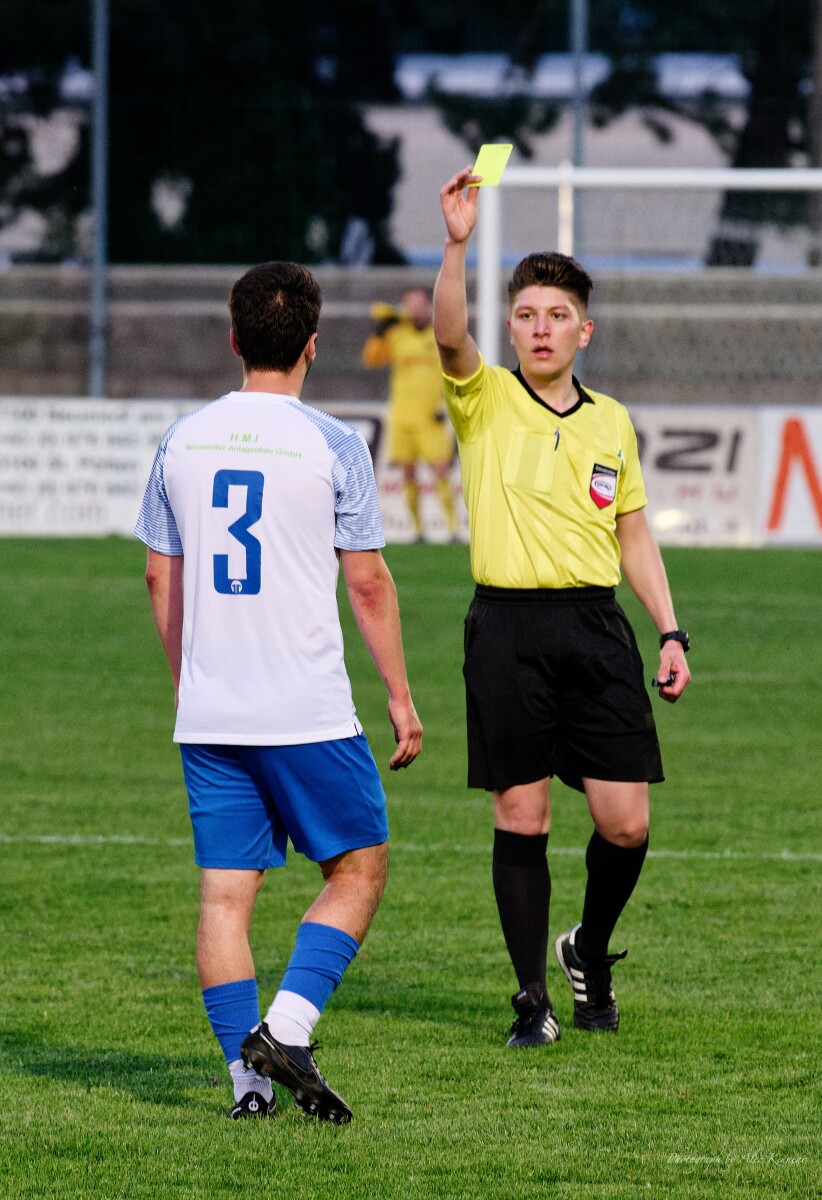 Patrick Dietmann earns yellow from referee Enes Karadag: Subject: Patrick Dietmann;Enes Karadag