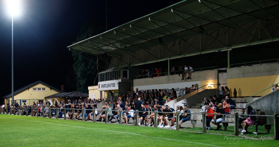 A good crowd for first September home game: It was a reasonably warm evening, 150 fans showed up for the game. Subject: SC Kittsee;SV Gols;burgenland;football;kittsee;soccer