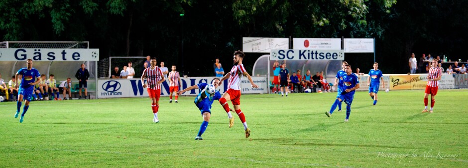 Goal Sequence - 1/6: New attacking midfielder Frantisek Nagy scored a solo goal starting with a bold takeaway. Subject: SC Kittsee;SV Gols;burgenland;football;kittsee;soccer