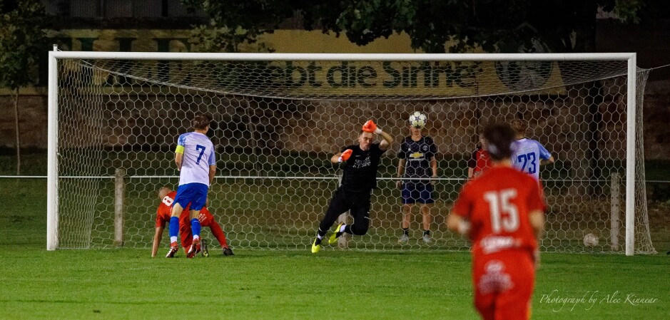 Martin Kocis shoots and scores: Martin Kocis is a very dangerous forward. In 94 games for Breitenbrunn, he's marked 49 goals. Subject: soccer;football;burgenland;kittsee;SC Kittsee;SC Breitenbrunn