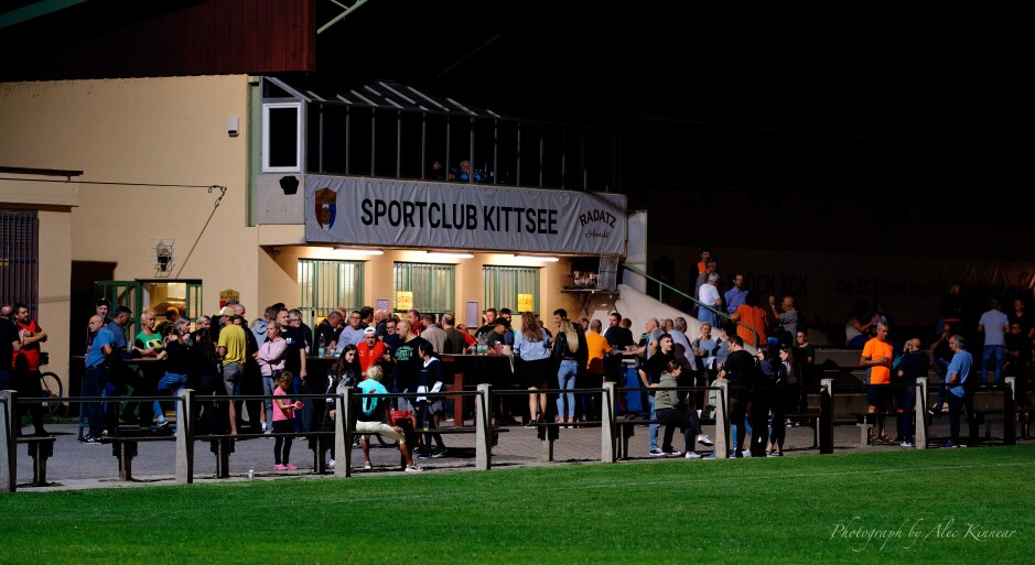 Post-match party: It was an ideal evening for SC Kittsee supporters. A mild night with a win at home, in an exciting, fast-paced match. Subject: soccer;football;burgenland;kittsee;SC Kittsee;SC Breitenbrunn